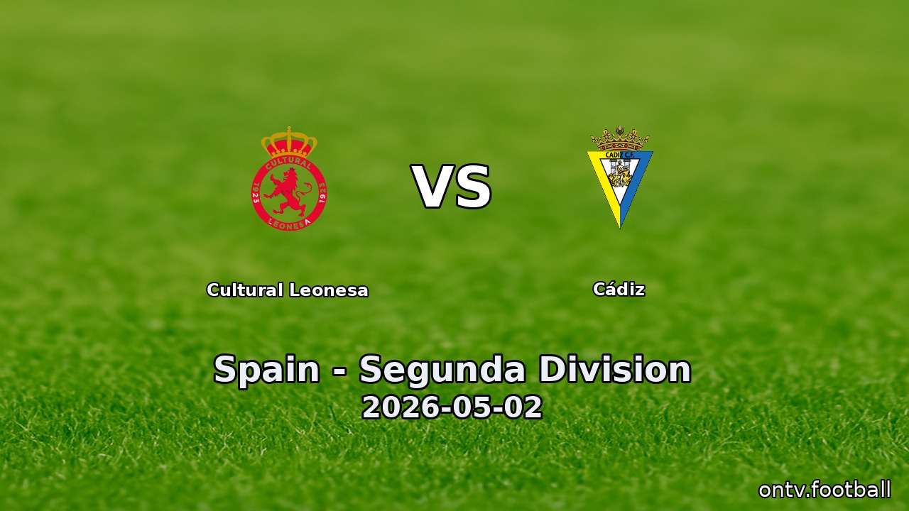 Cultural Leonesa vs Cádiz
