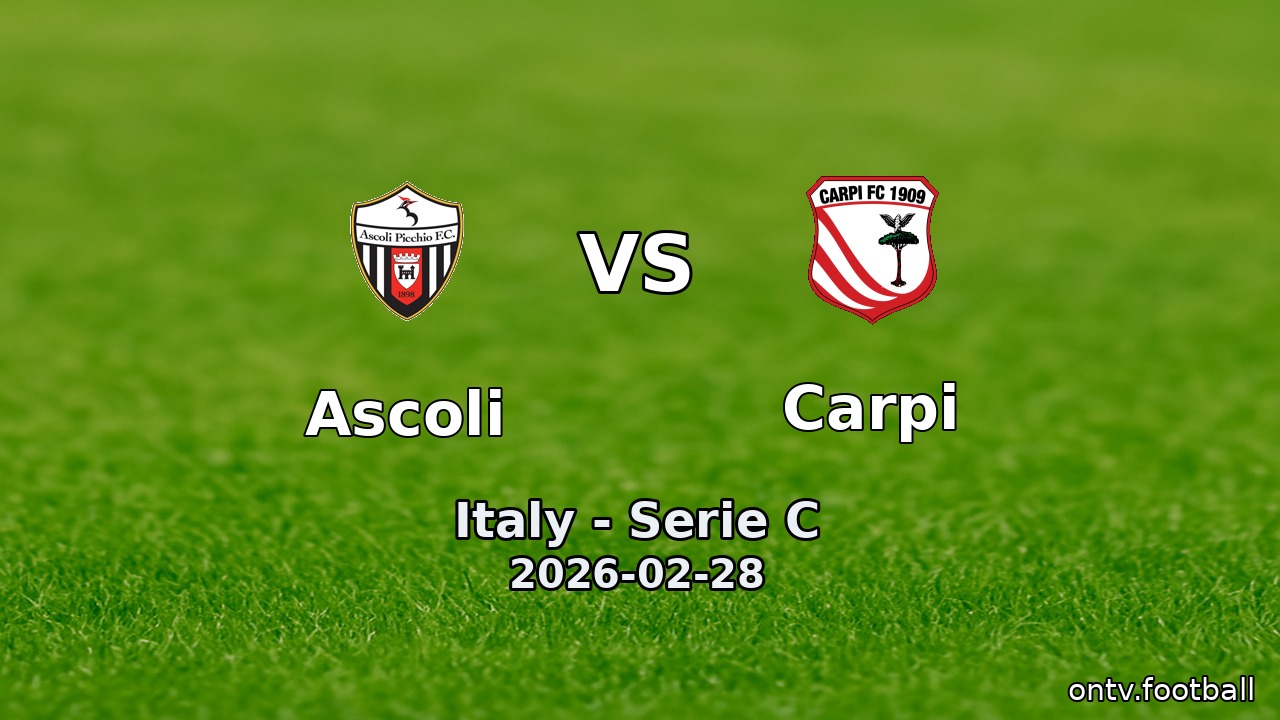 Ascoli vs Carpi