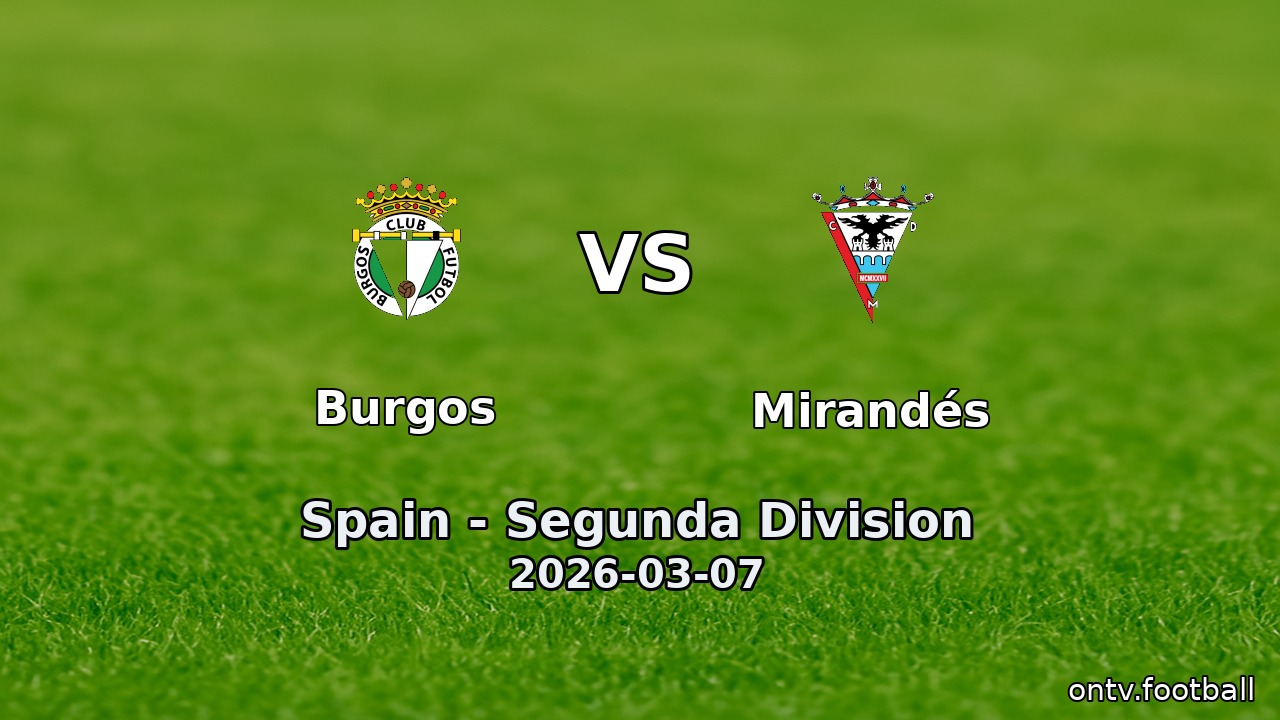 Burgos vs Mirandés