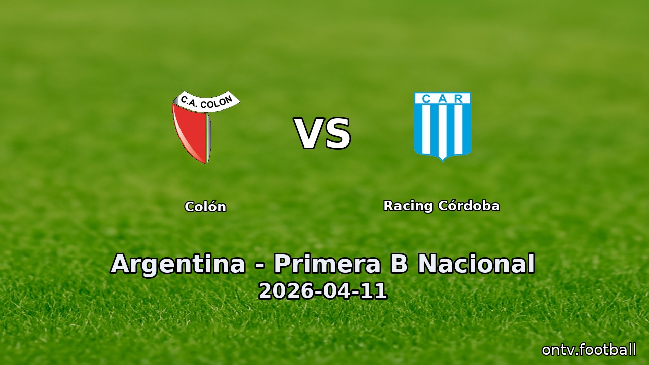 Colón vs Racing Córdoba