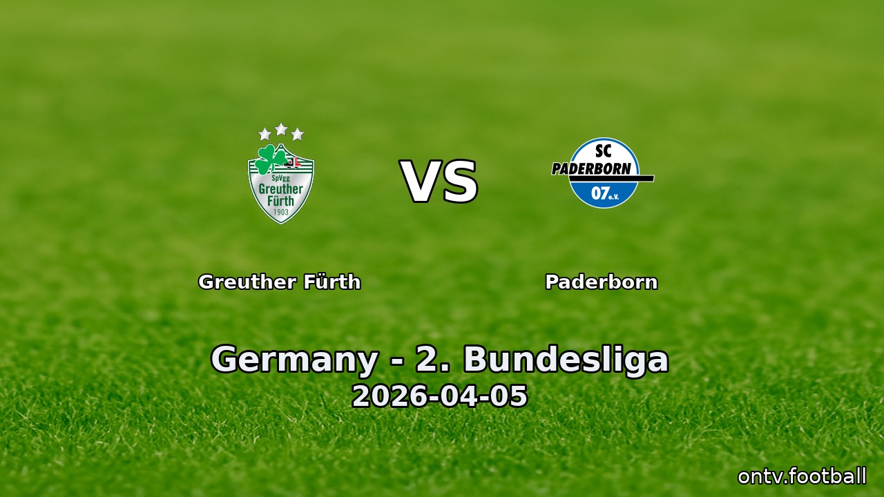 Greuther Fürth vs Paderborn