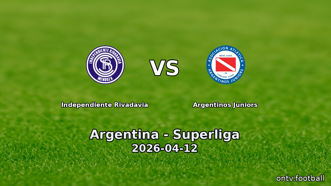 Independiente Rivadavia vs Argentinos Juniors