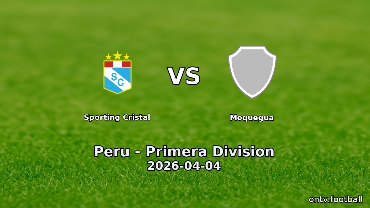 Sporting Cristal vs Moquegua