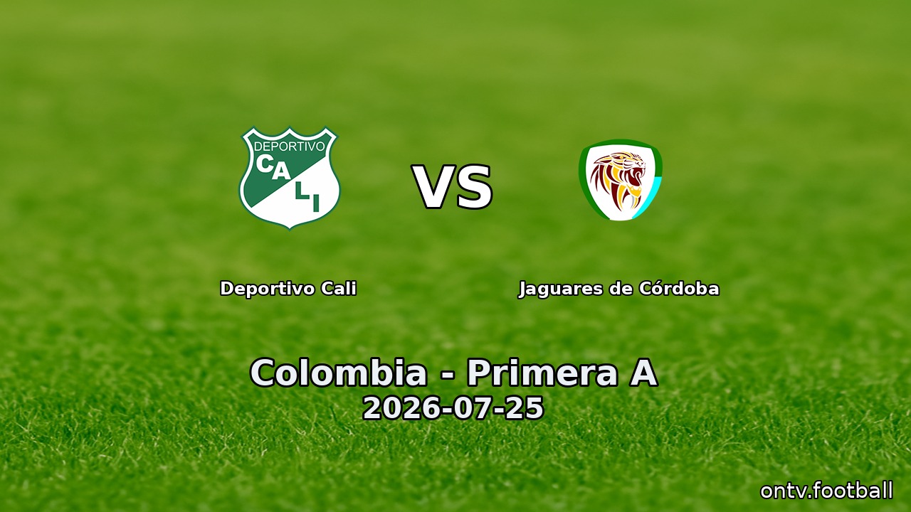 Deportivo Cali vs Jaguares de Córdoba