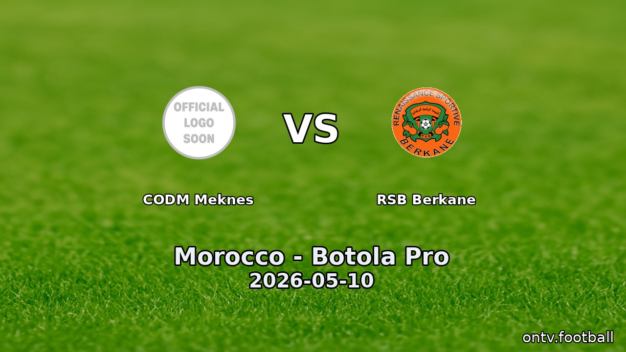CODM Meknes vs RSB Berkane
