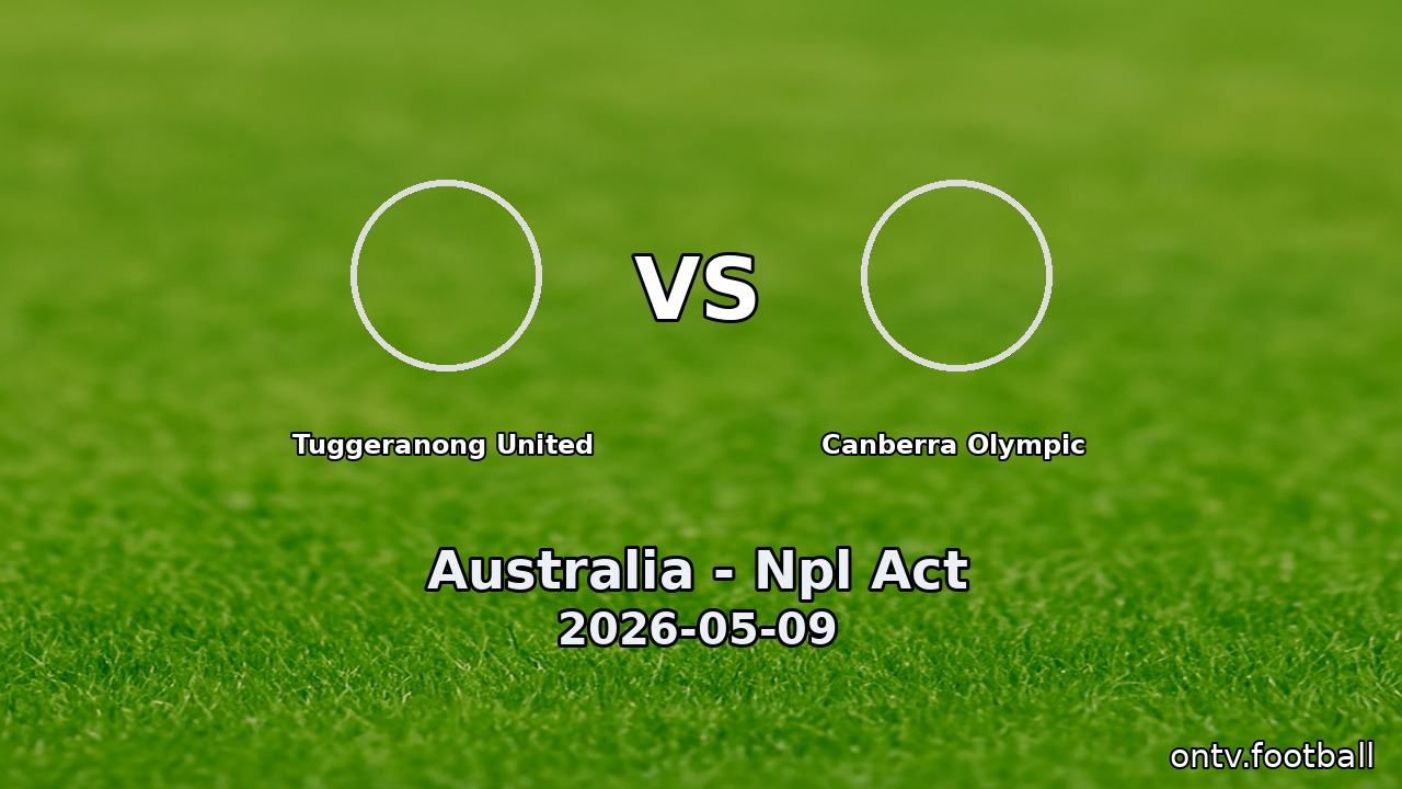 Tuggeranong United vs Canberra Olympic