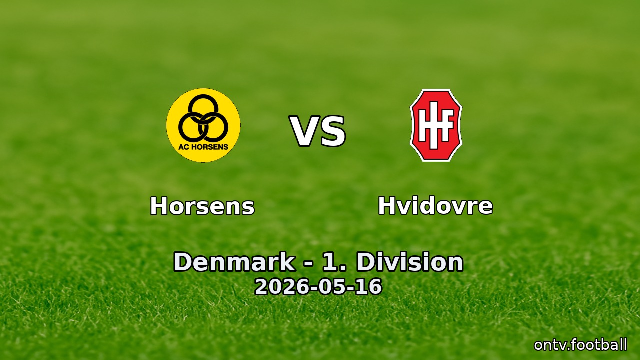 Horsens vs Hvidovre