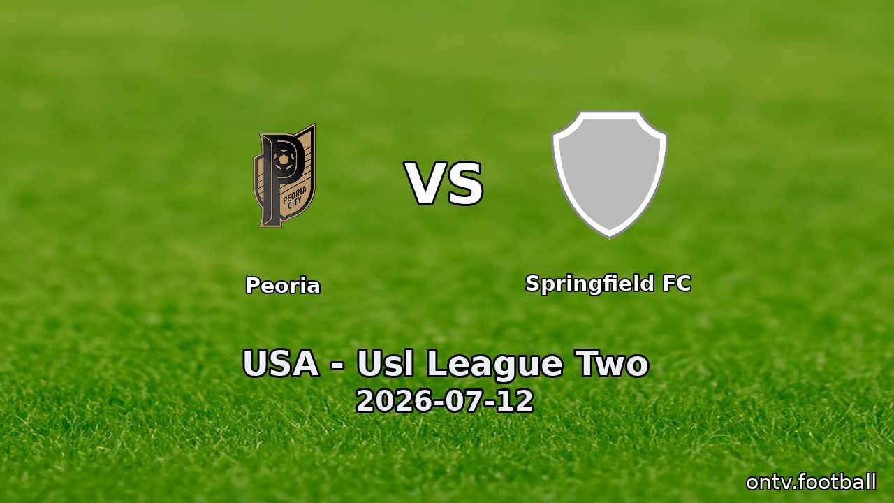 Peoria vs Springfield FC
