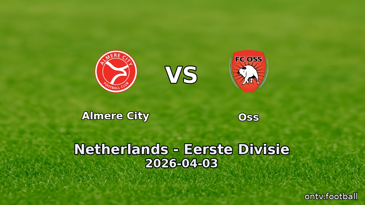 Almere City vs Oss