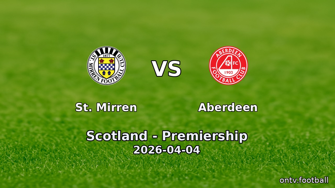 St. Mirren vs Aberdeen