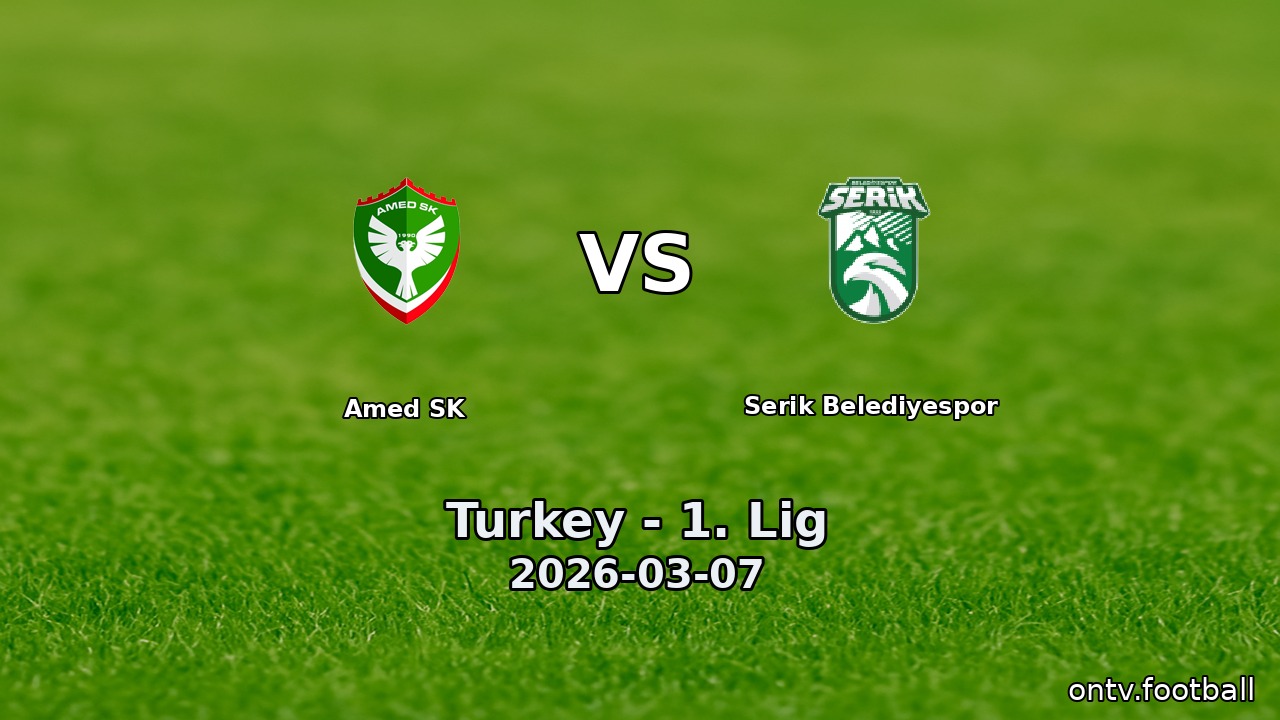 Amed SK vs Serik Belediyespor