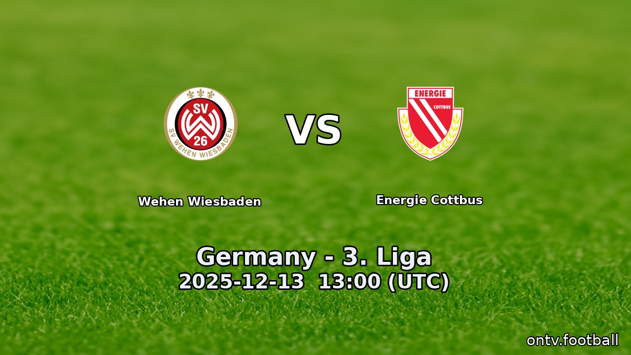 Wehen Wiesbaden vs Energie Cottbus