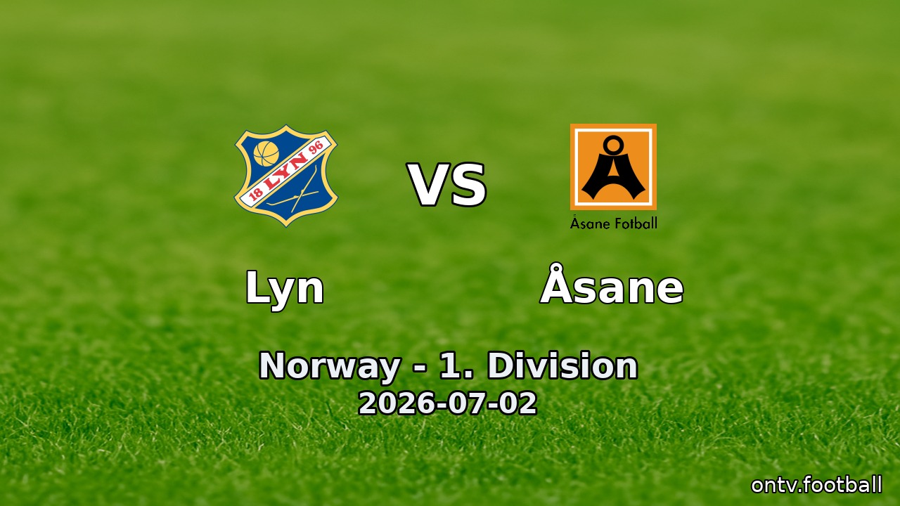 Lyn vs Åsane