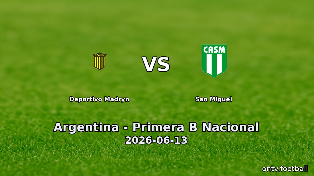 Deportivo Madryn vs San Miguel