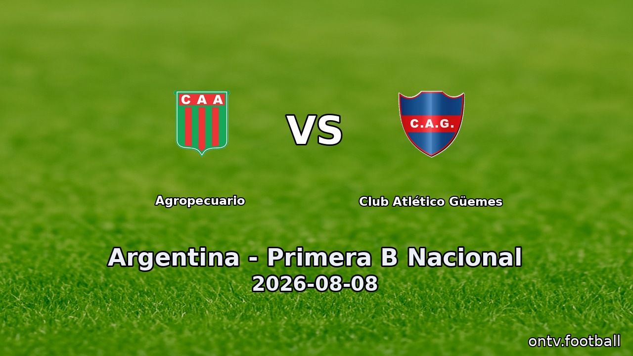Agropecuario vs Club Atlético Güemes