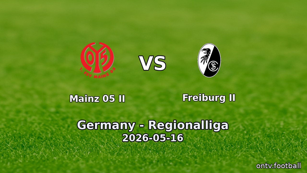 Mainz 05 II vs Freiburg II