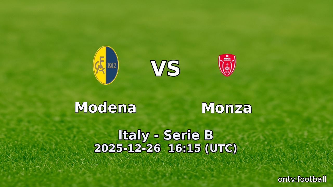 Modena vs Monza