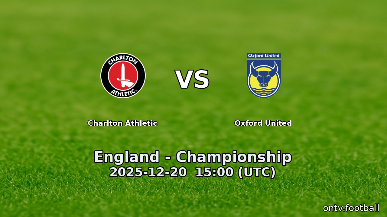 Charlton Athletic vs Oxford United
