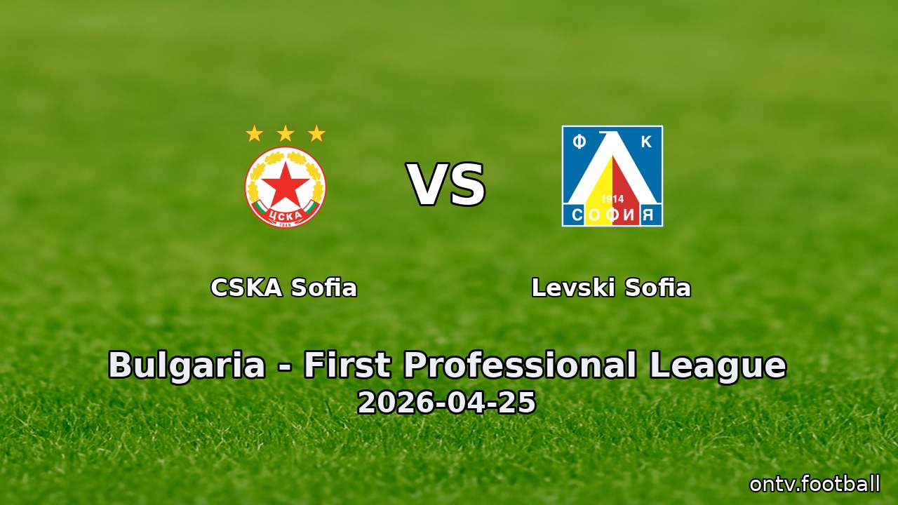 CSKA Sofia vs Levski Sofia