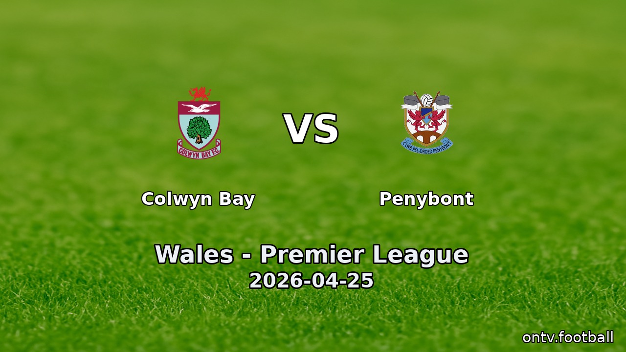 Colwyn Bay vs Penybont