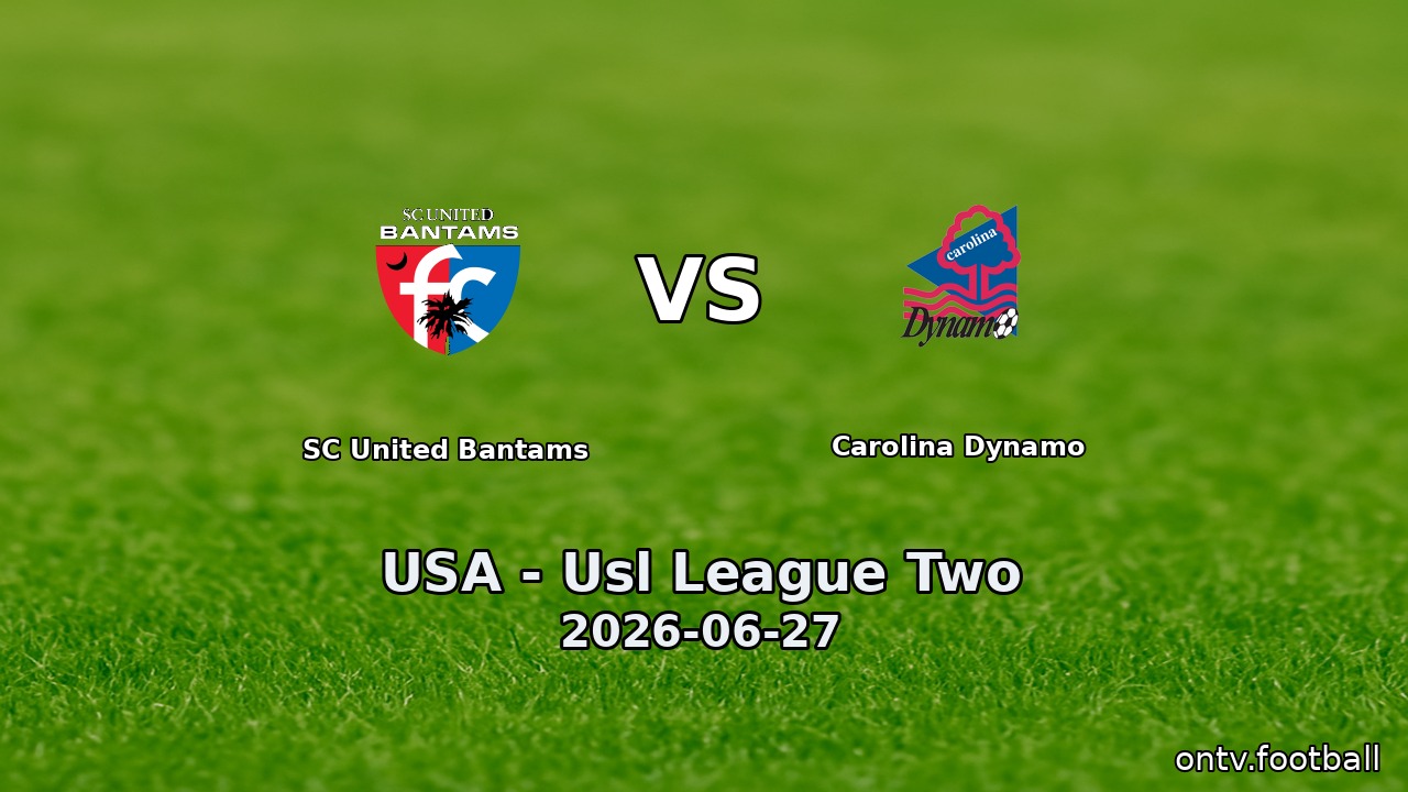SC United Bantams vs Carolina Dynamo
