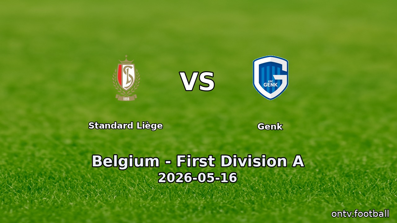Standard Liège vs Genk
