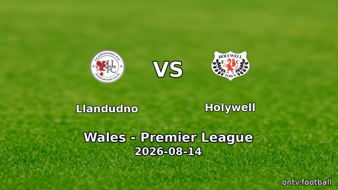 Llandudno vs Holywell