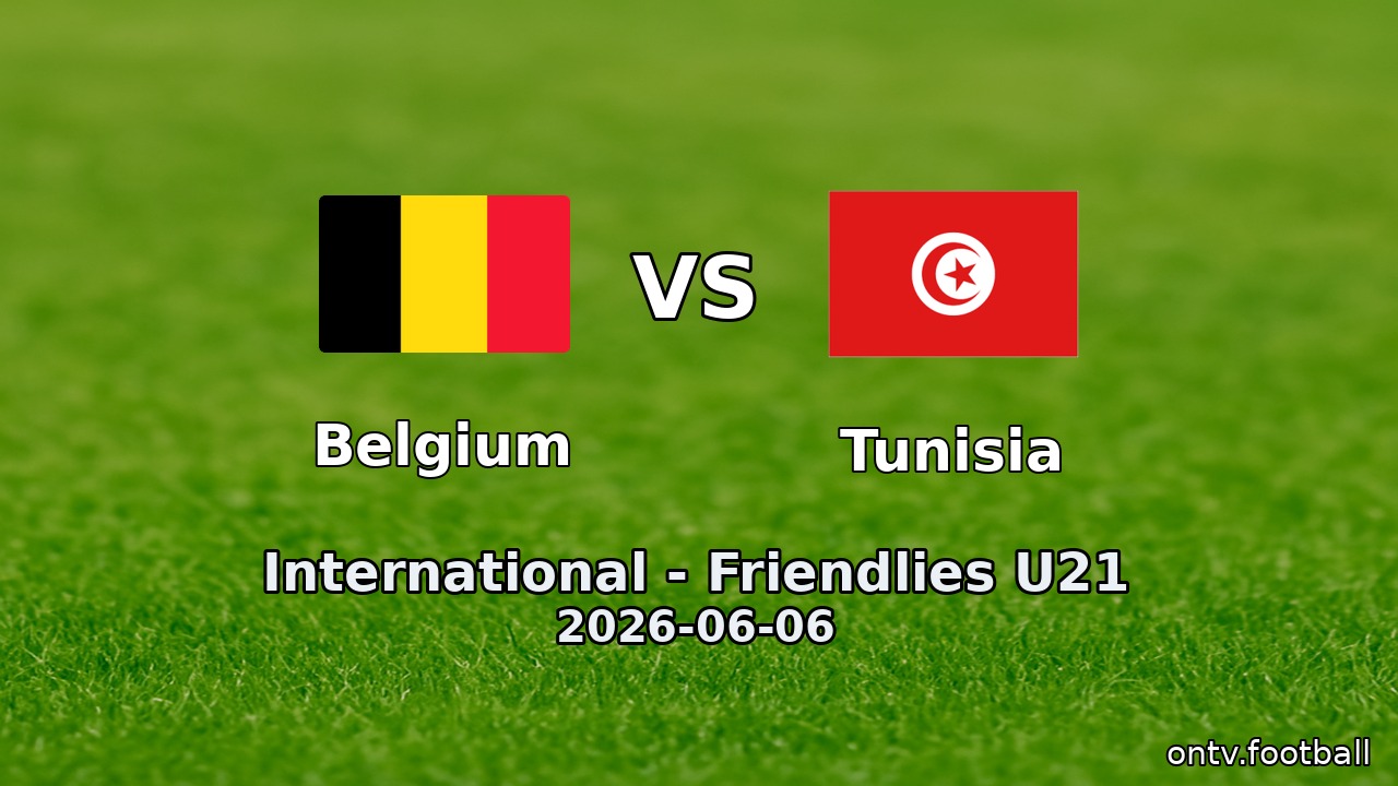 Belgium vs Tunisia