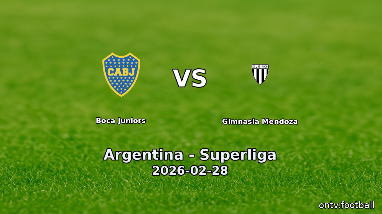Boca Juniors vs Gimnasia Mendoza