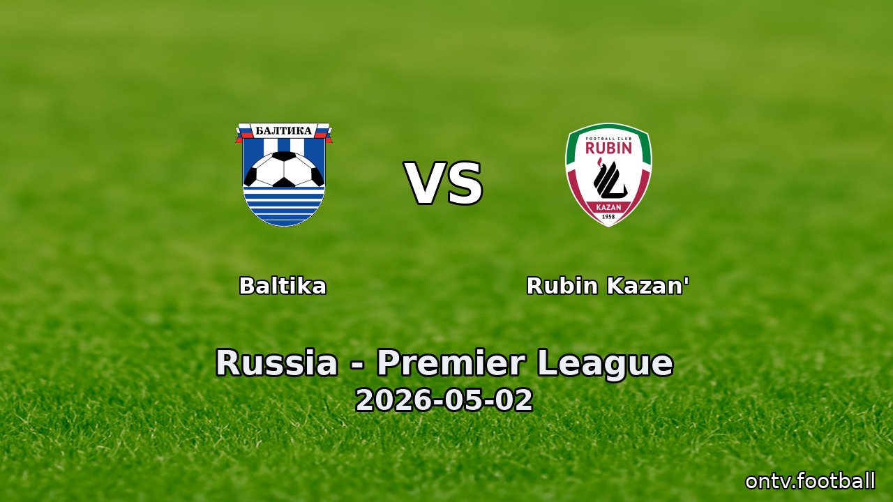 Baltika vs Rubin Kazan'
