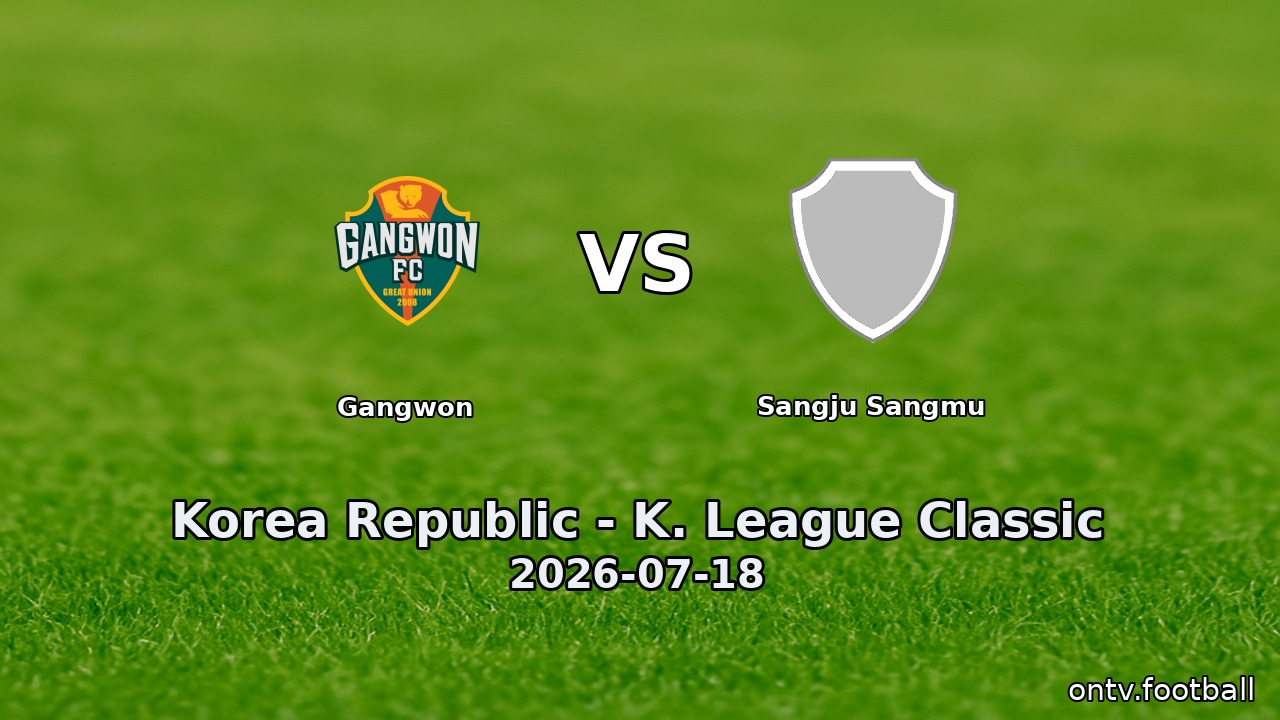 Gangwon vs Sangju Sangmu