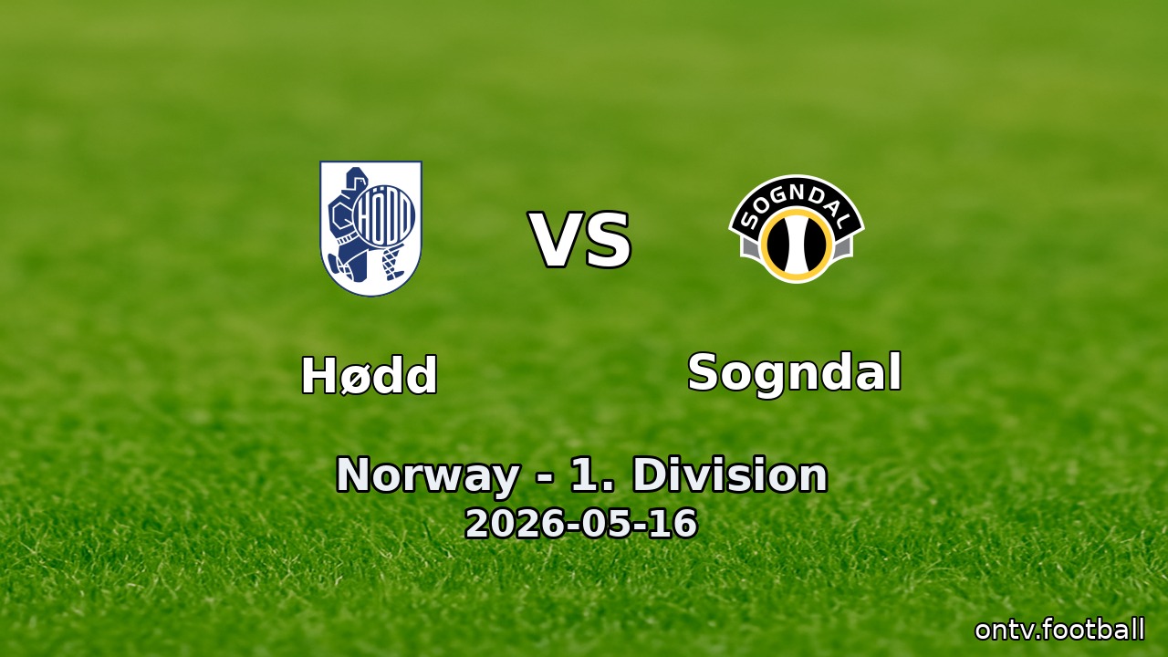 Hødd vs Sogndal