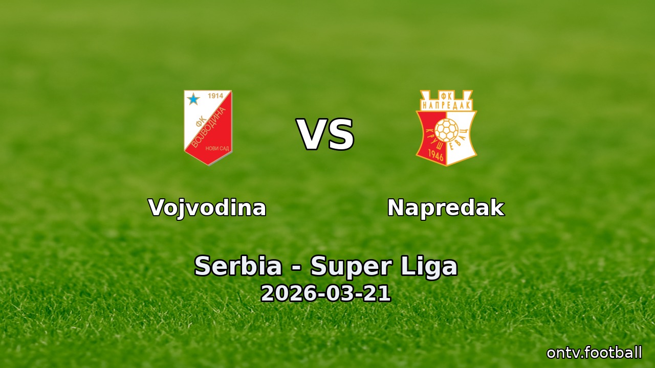 Vojvodina vs Napredak