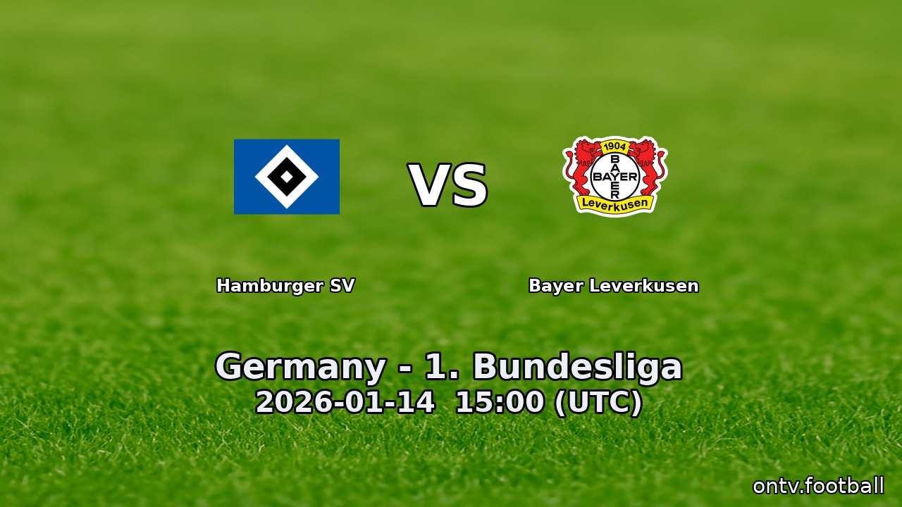 Hamburger SV vs Bayer Leverkusen