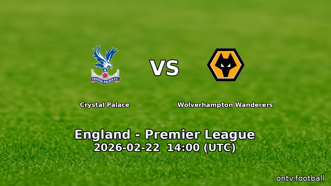 Crystal Palace vs Wolverhampton Wanderers