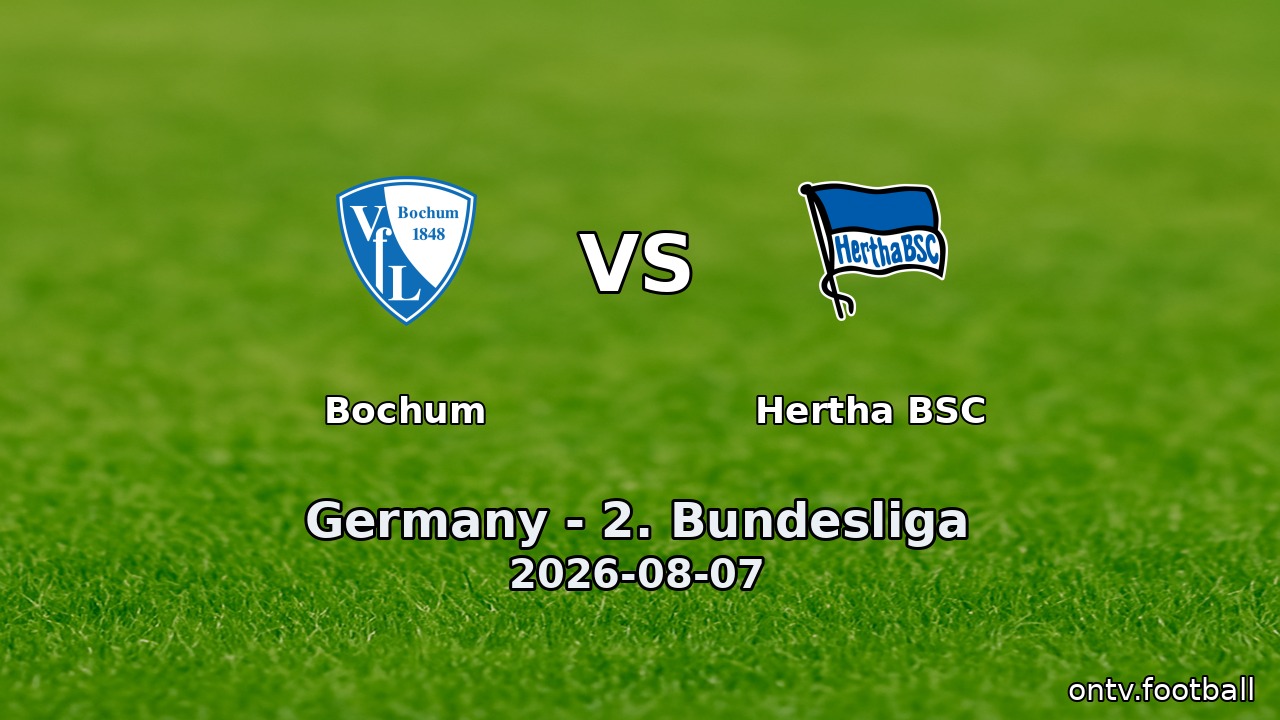 Bochum vs Hertha BSC