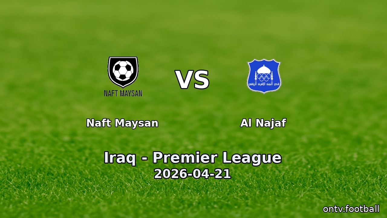 Naft Maysan vs Al Najaf