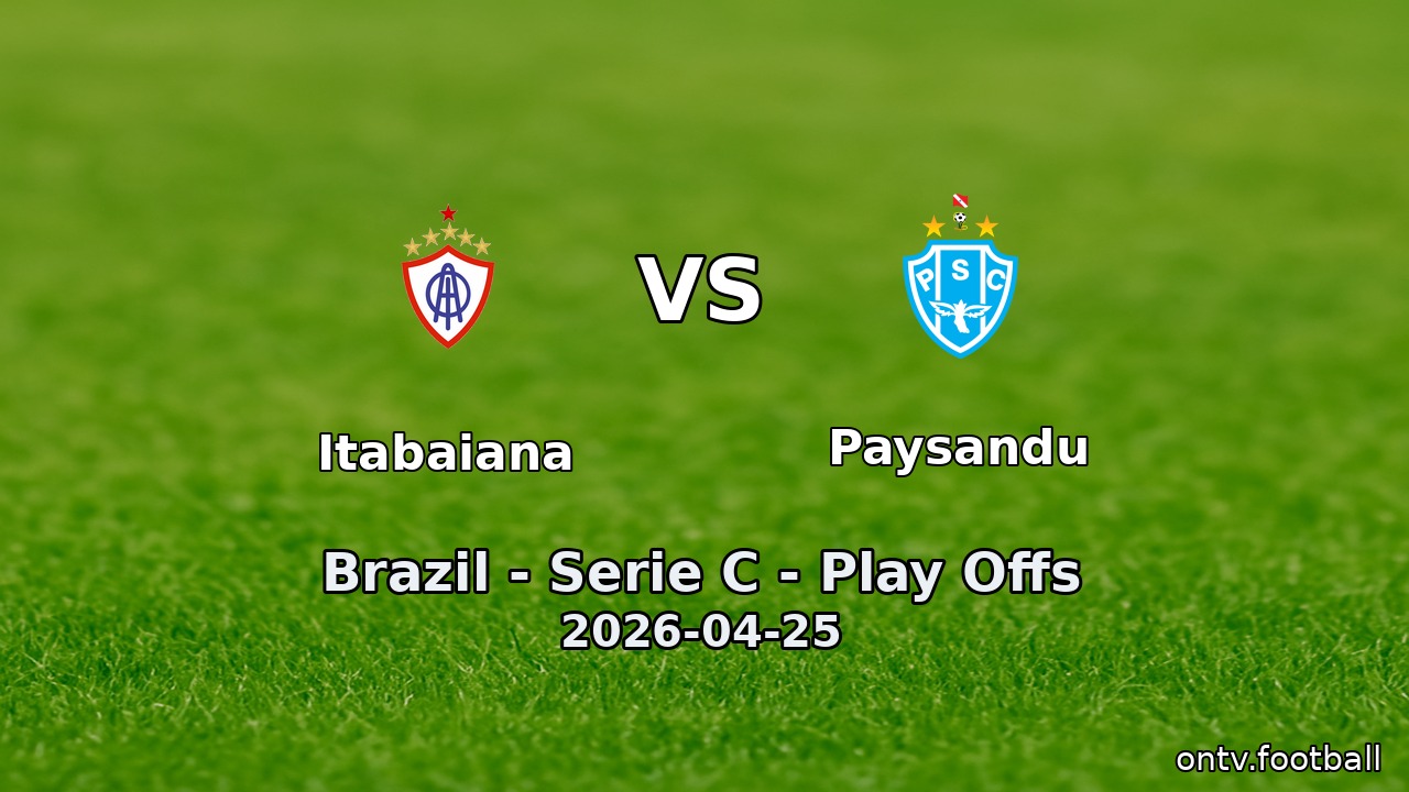 Itabaiana vs Paysandu