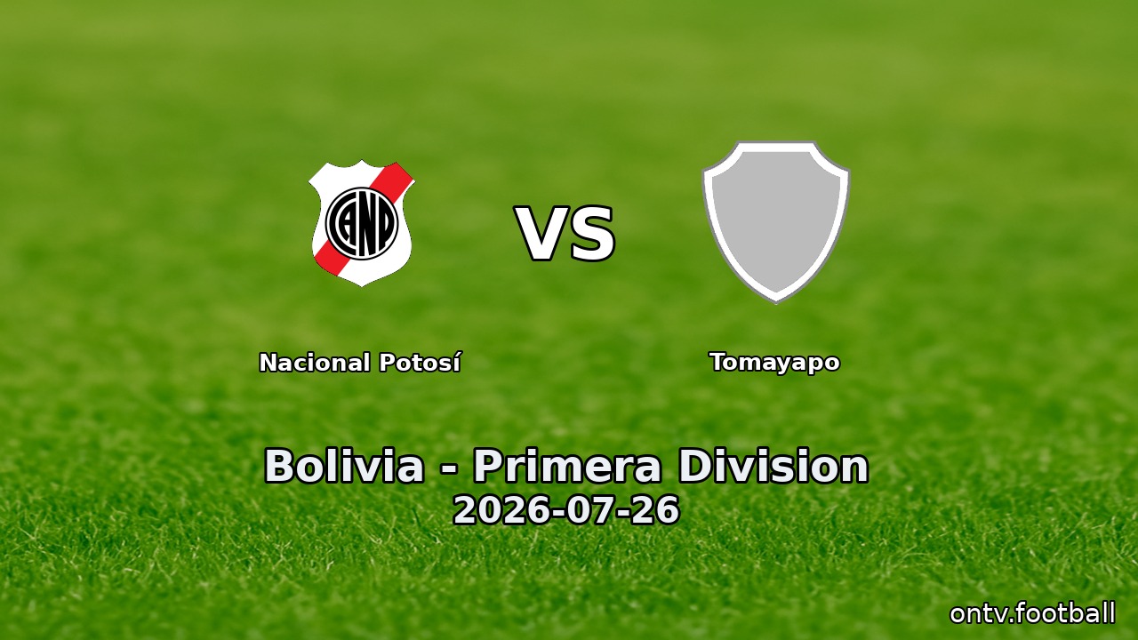 Nacional Potosí vs Tomayapo