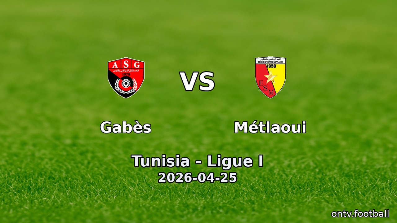 Gabès vs Métlaoui