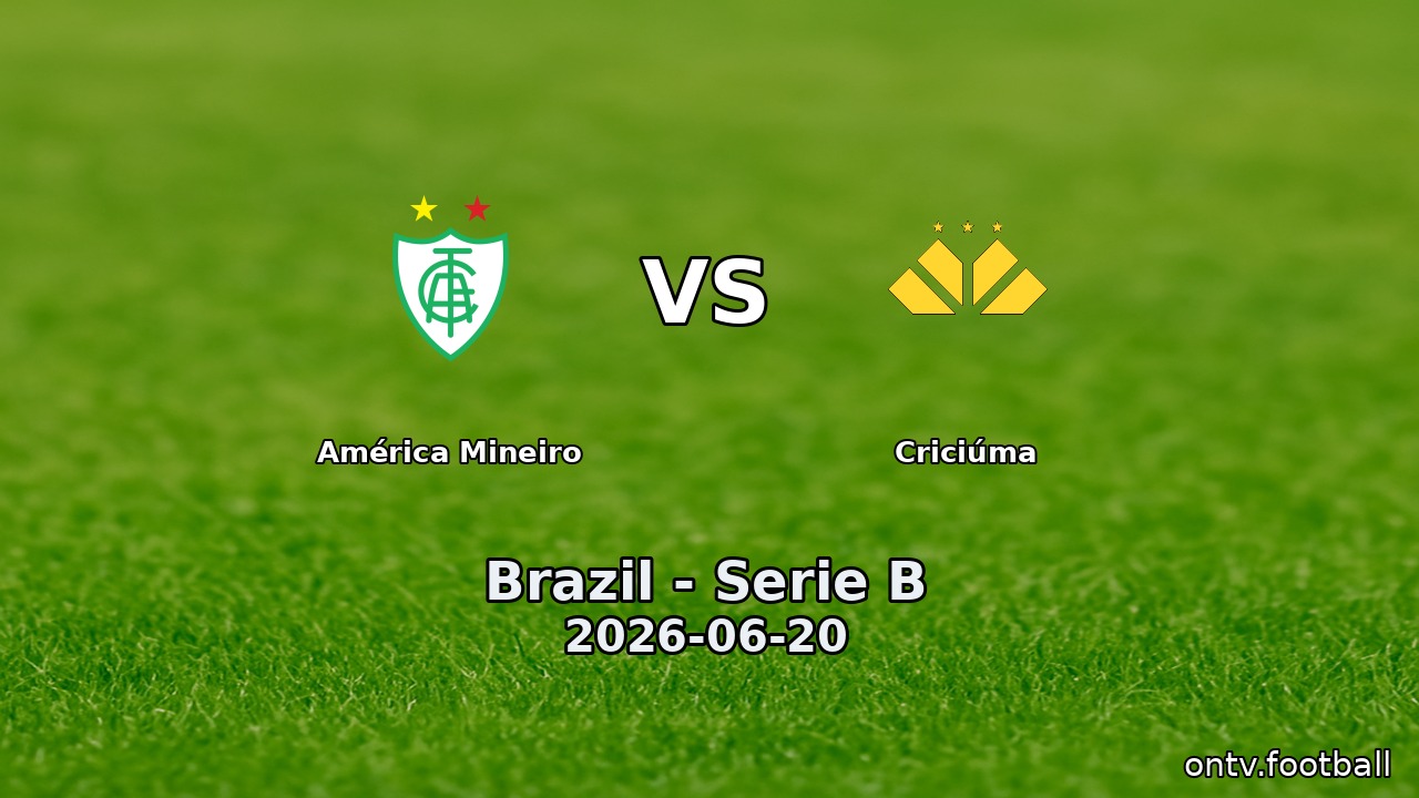América Mineiro vs Criciúma