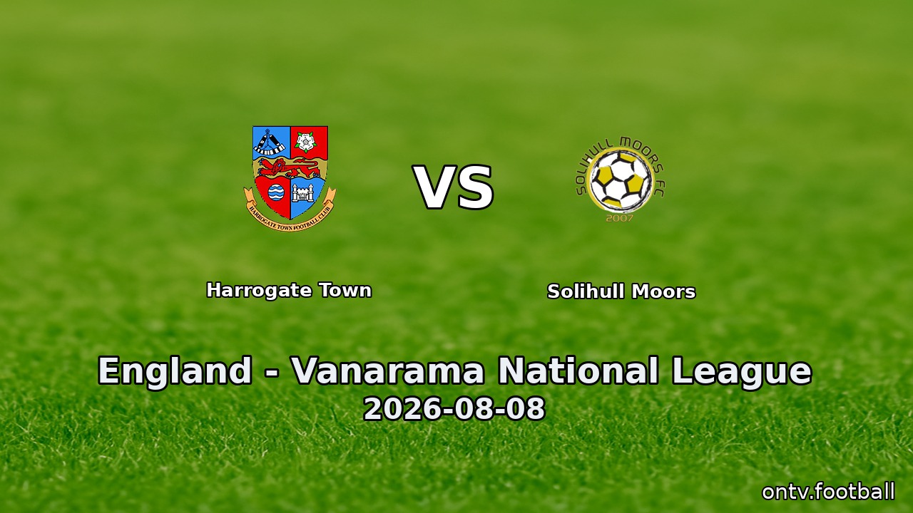 Harrogate Town vs Solihull Moors