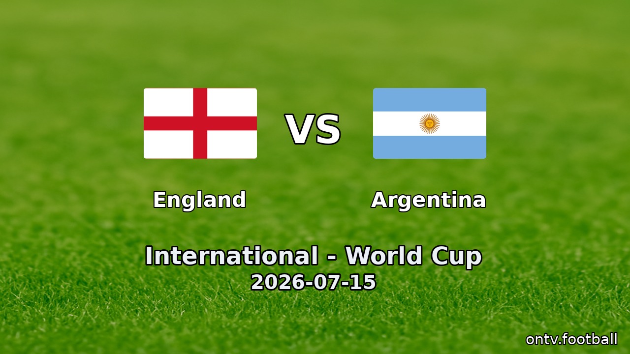England vs Argentina