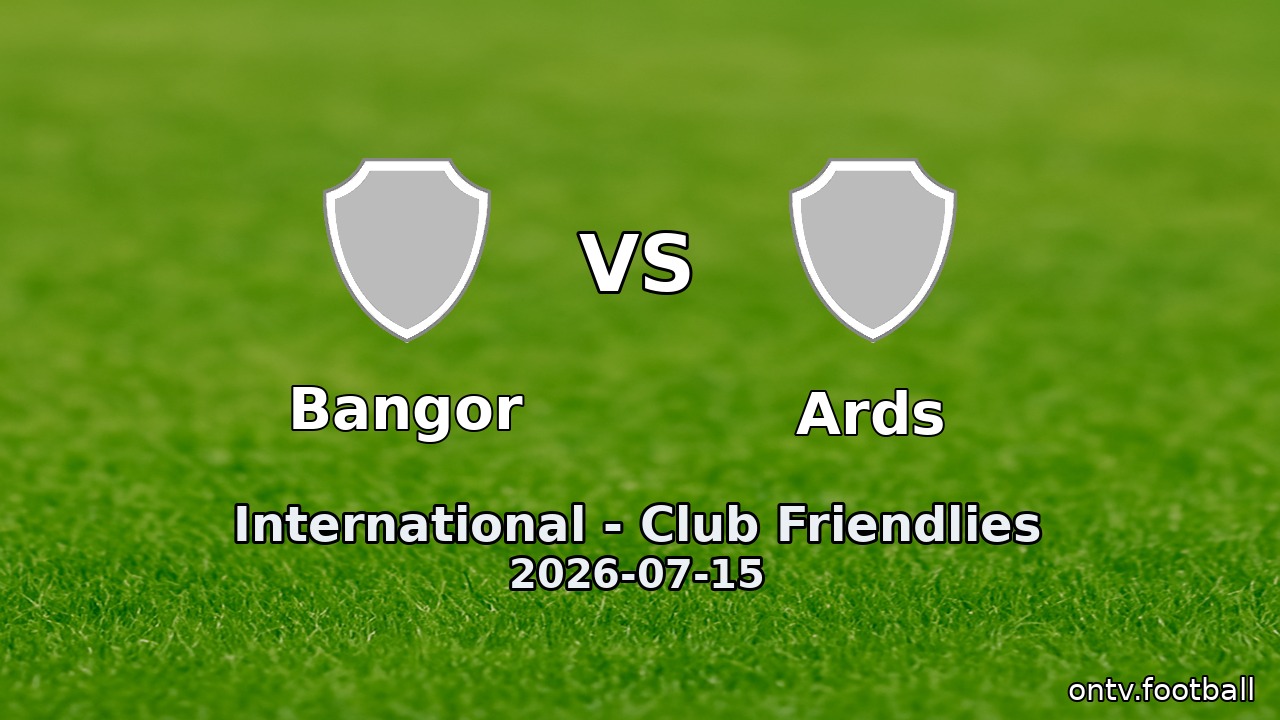 Bangor vs Ards