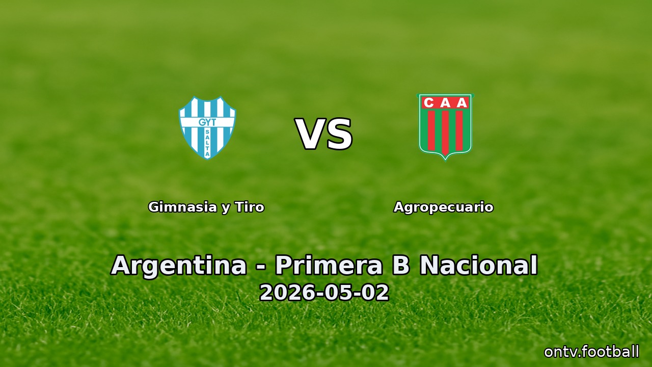 Gimnasia y Tiro vs Agropecuario