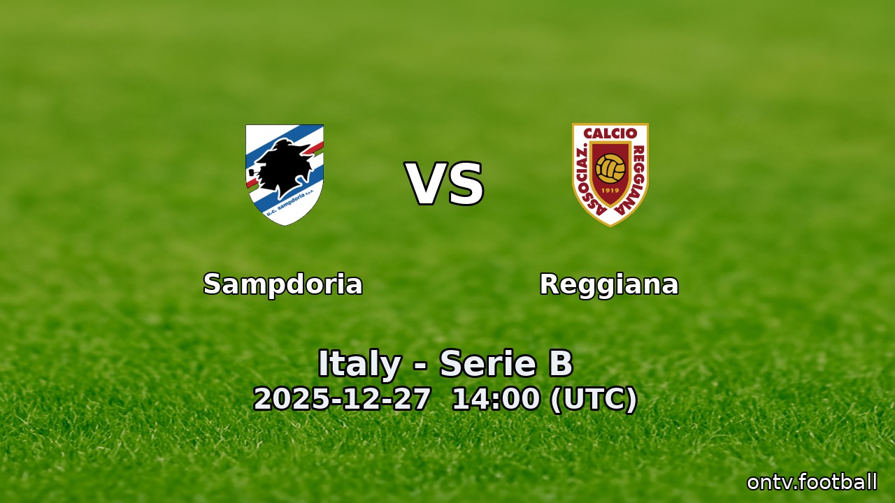 Sampdoria vs Reggiana