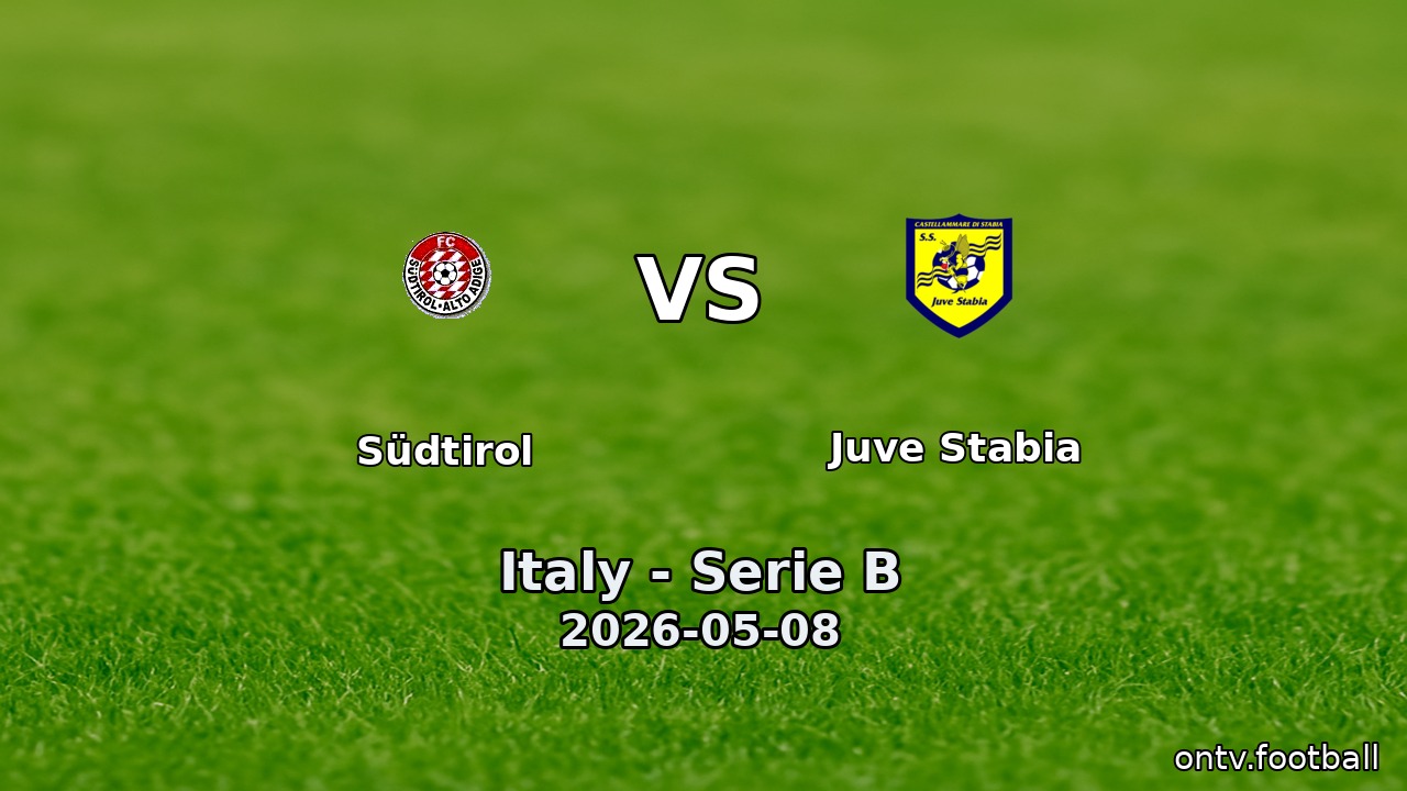 Südtirol vs Juve Stabia
