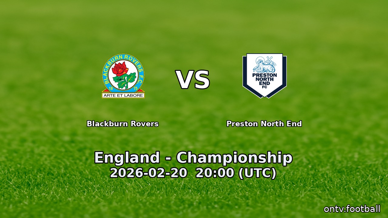 Blackburn Rovers vs Preston North End