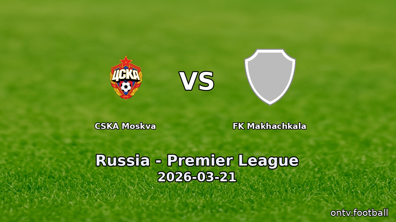 CSKA Moskva vs FK Makhachkala
