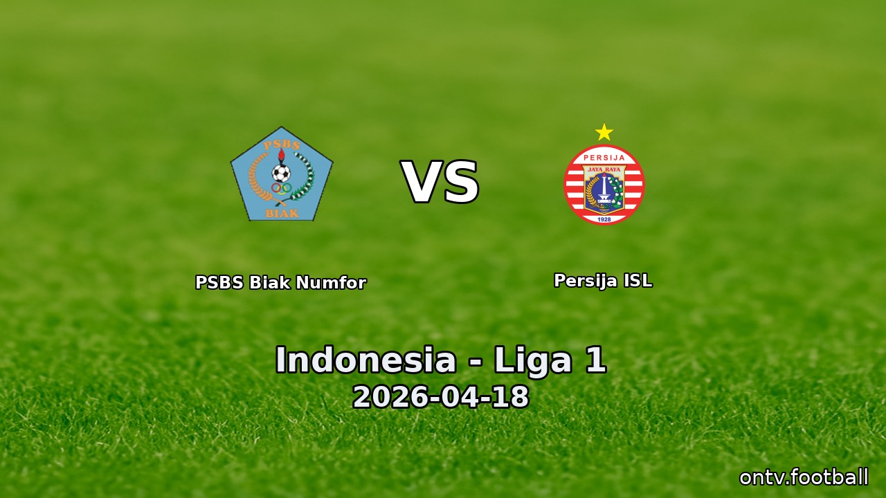 PSBS Biak Numfor vs Persija ISL